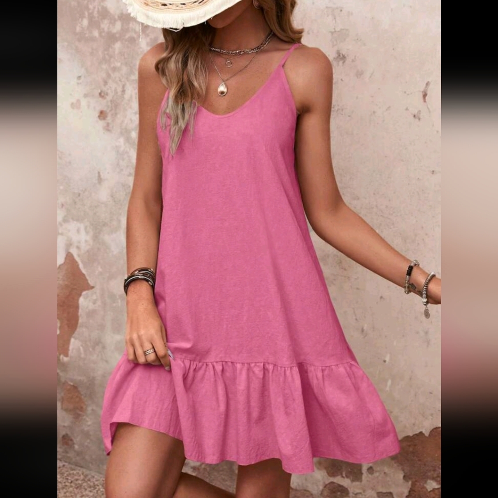 Ruffle hem dress